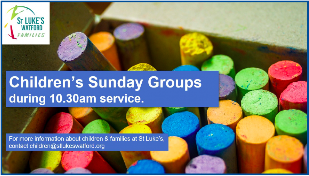Children’s Sunday Groups at St Lukes, Watford