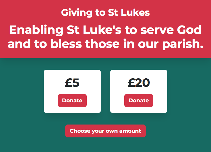 Giving to St Luke’s online