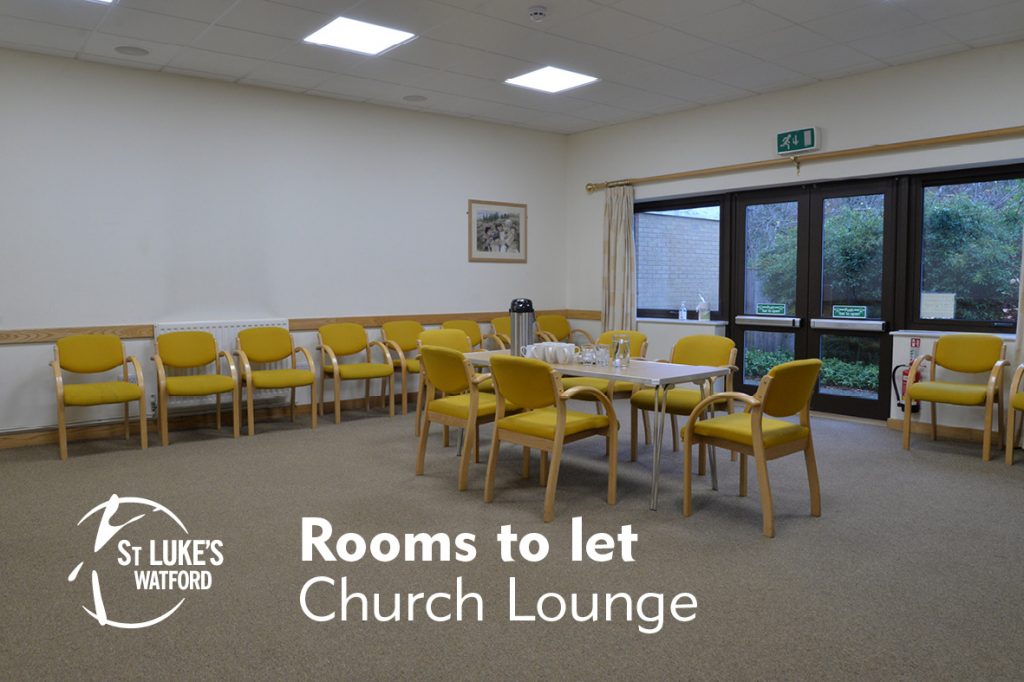 St Lukes Church Watford, Herts rooms to let, Church Lounge