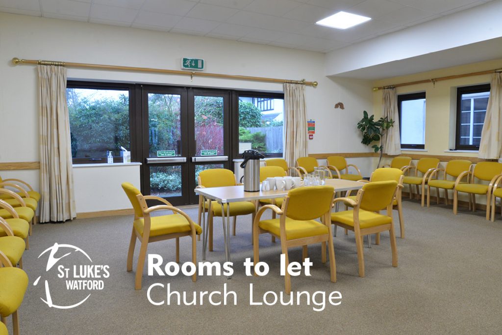 St Lukes Church Watford, Herts rooms to let, Church Lounge