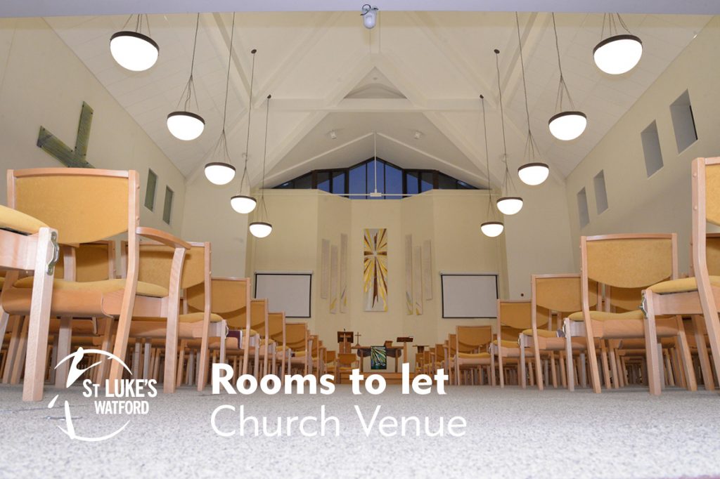 St Lukes Church Watford, Herts rooms to let, Church Venue