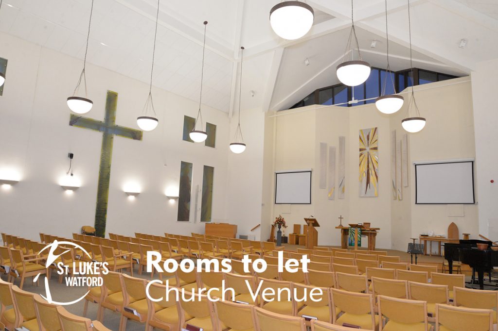 St Lukes Church Watford, Herts rooms to let, Church Venue