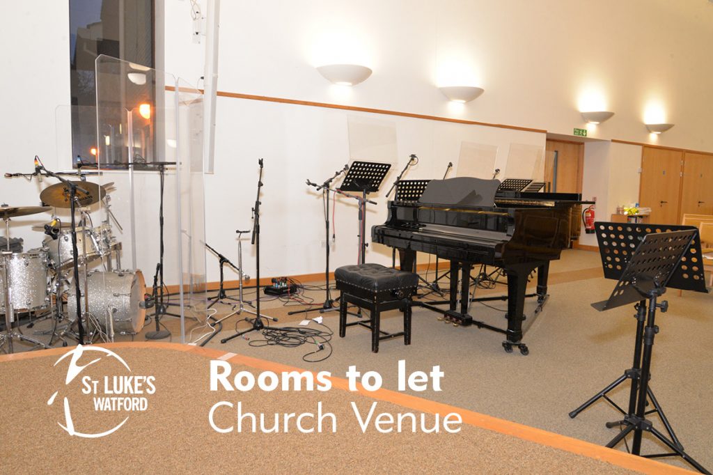 St Lukes Church Watford, Herts rooms to let, Church Venue