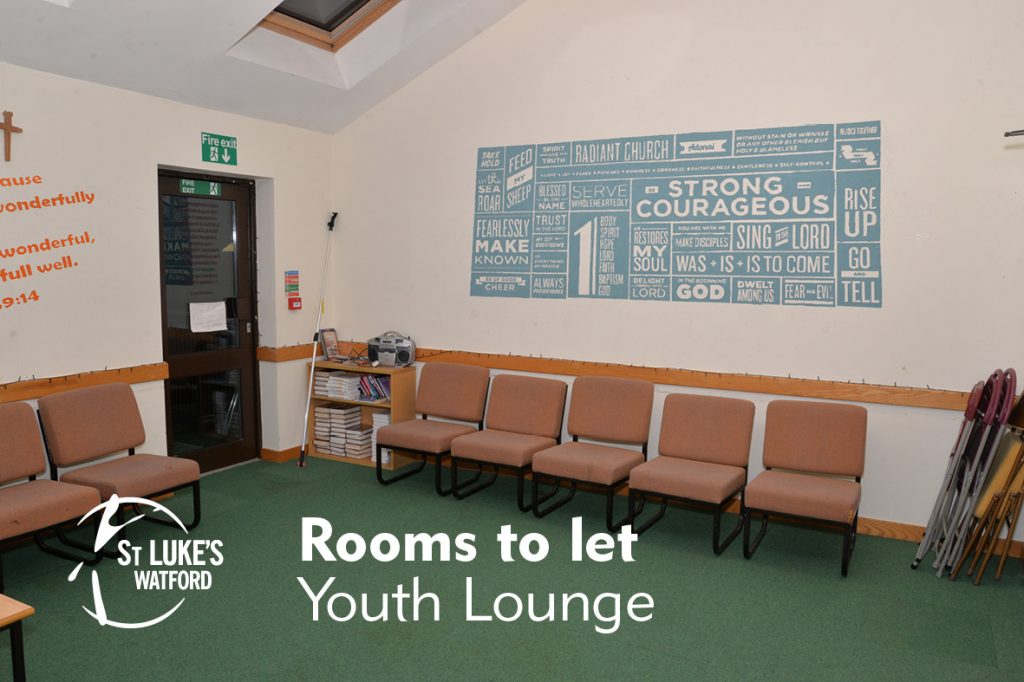 St Lukes Church Watford, Herts rooms to let, Youth Lounge