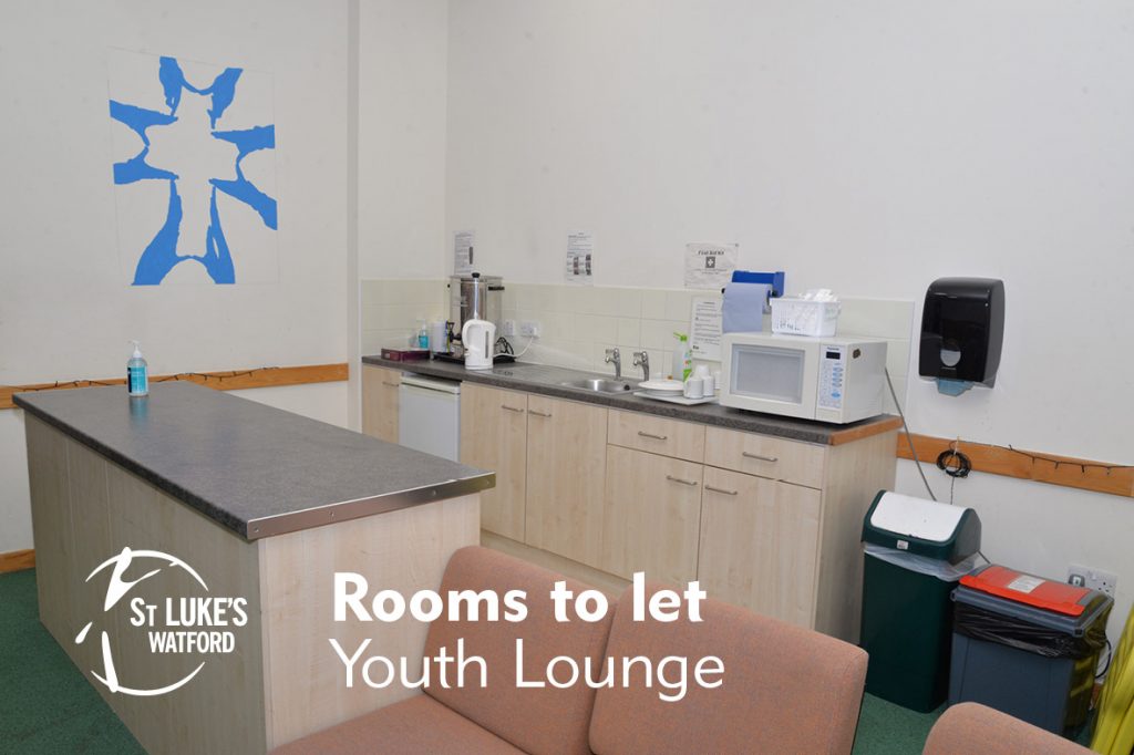 St Lukes Church Watford, Herts rooms to let, Youth Lounge