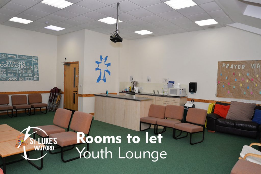 St Lukes Church Watford, Herts rooms to let, Youth Lounge