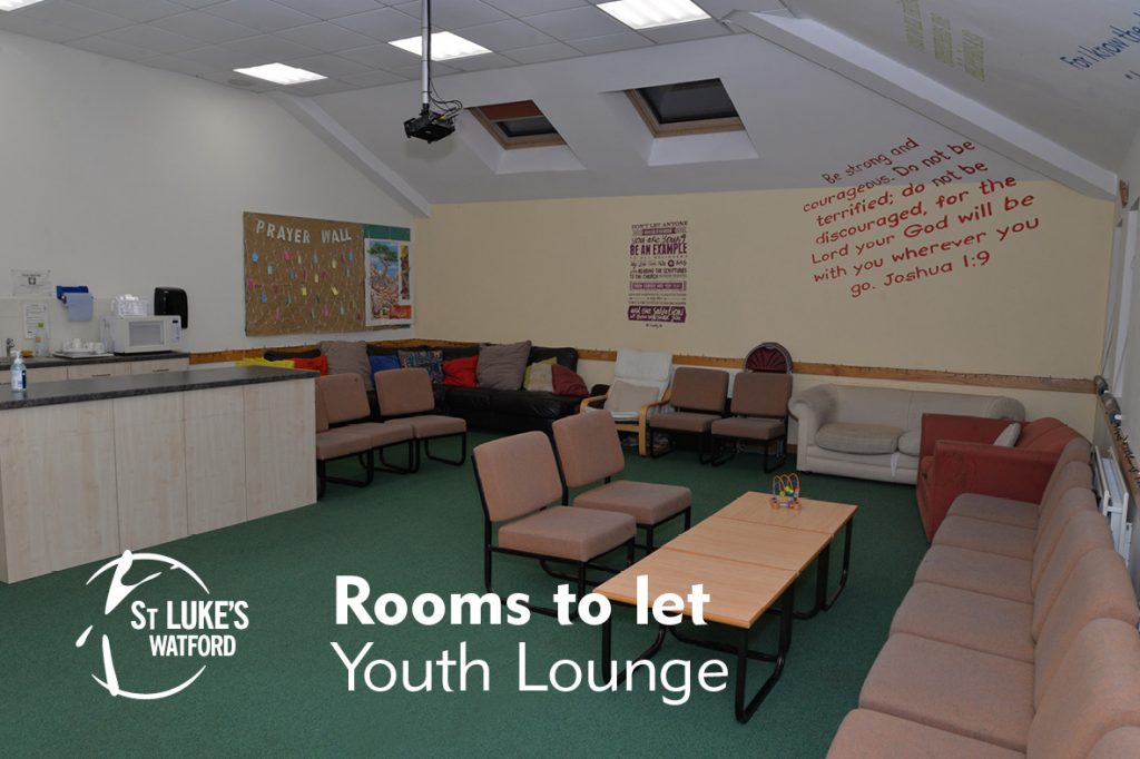 St Lukes Church Watford, Herts rooms to let, Youth Lounge