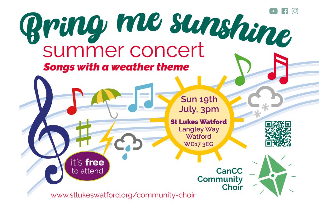 CanCC Community Choir, St Lukes Watford